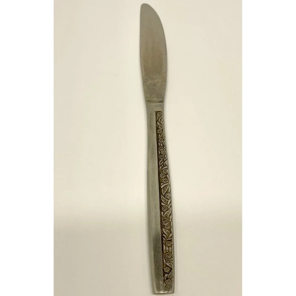 Coventry Bouquet Stainless Flatware–32 Pc Service for 8–Floral Vintage Japan